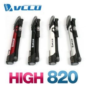 [리퍼브 특가] V HIGH 820 휴대용 자전거 펌프 (호스+게이지/알루미늄)